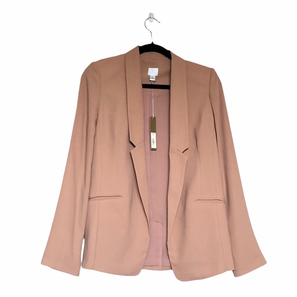 LC Lauren Conrad Jackets & Blazers - Lauren Conrad Taupe Crepe Boyfriend Blazer Size 6